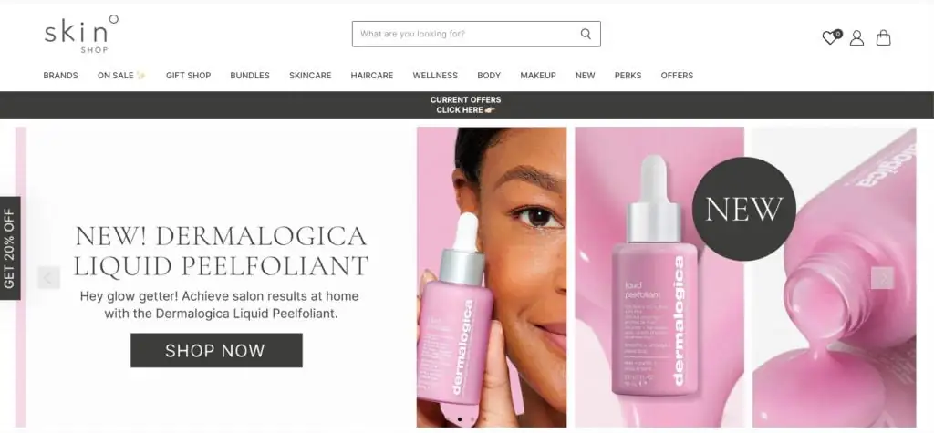 SkinShop.ie website