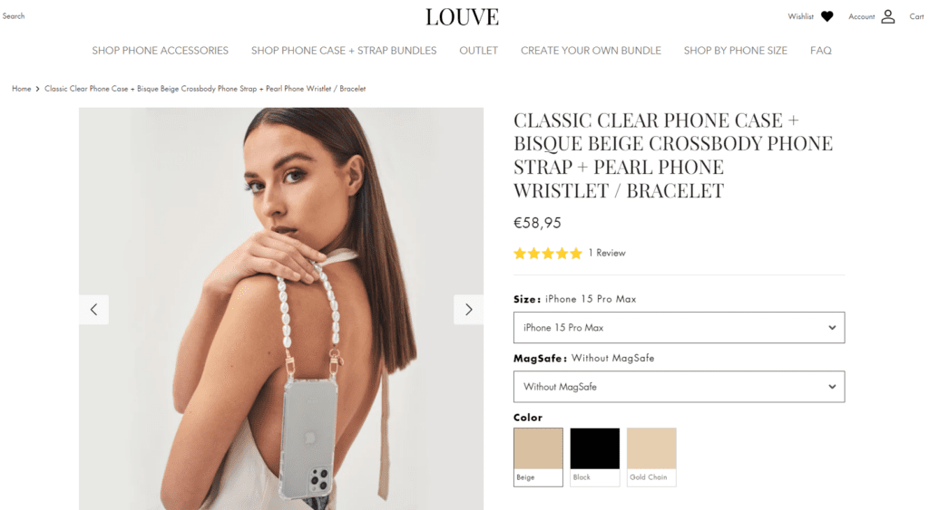 The Louve cross-sell bundling product Shopify example