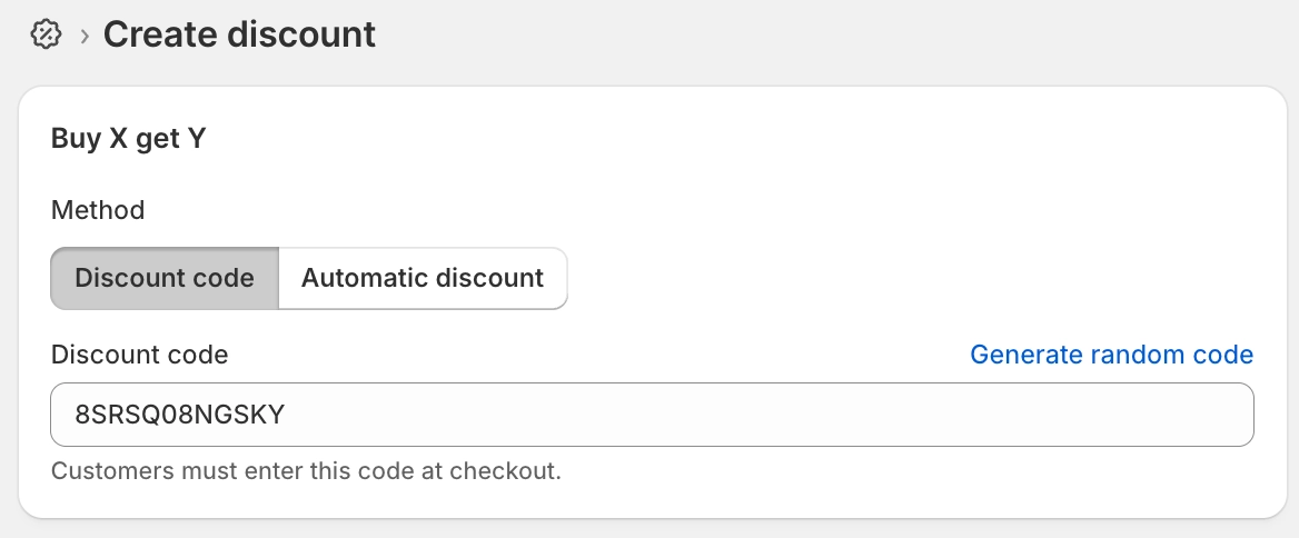 Choose Automatic Discount Or Code For Bxgy