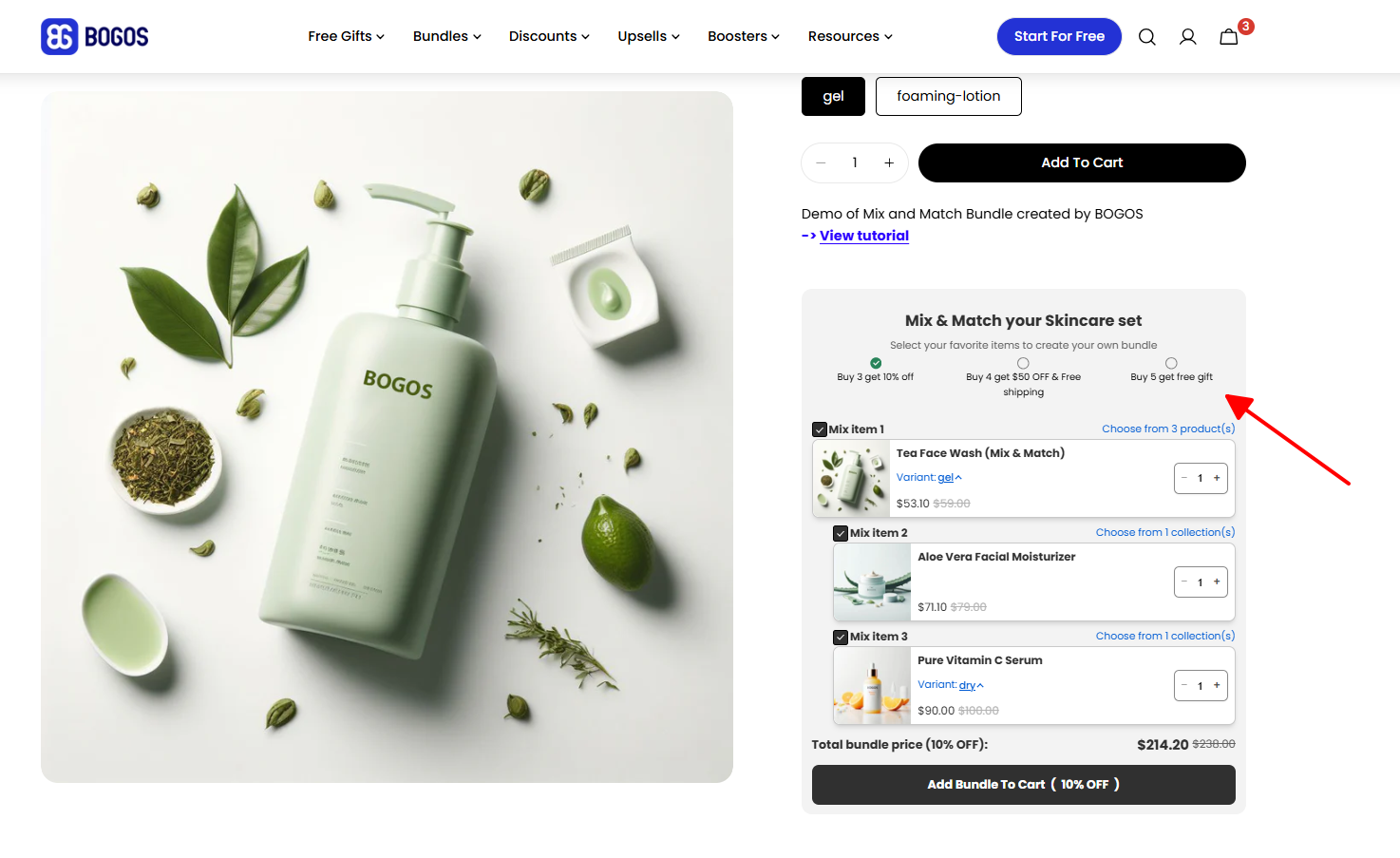 Buy to get a free gift
