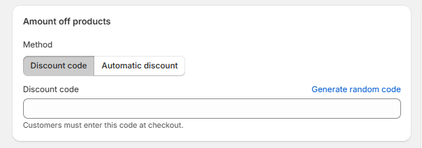 Discount method
