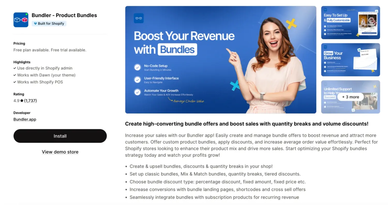 Bundler Product Bundles App Core Features Overview