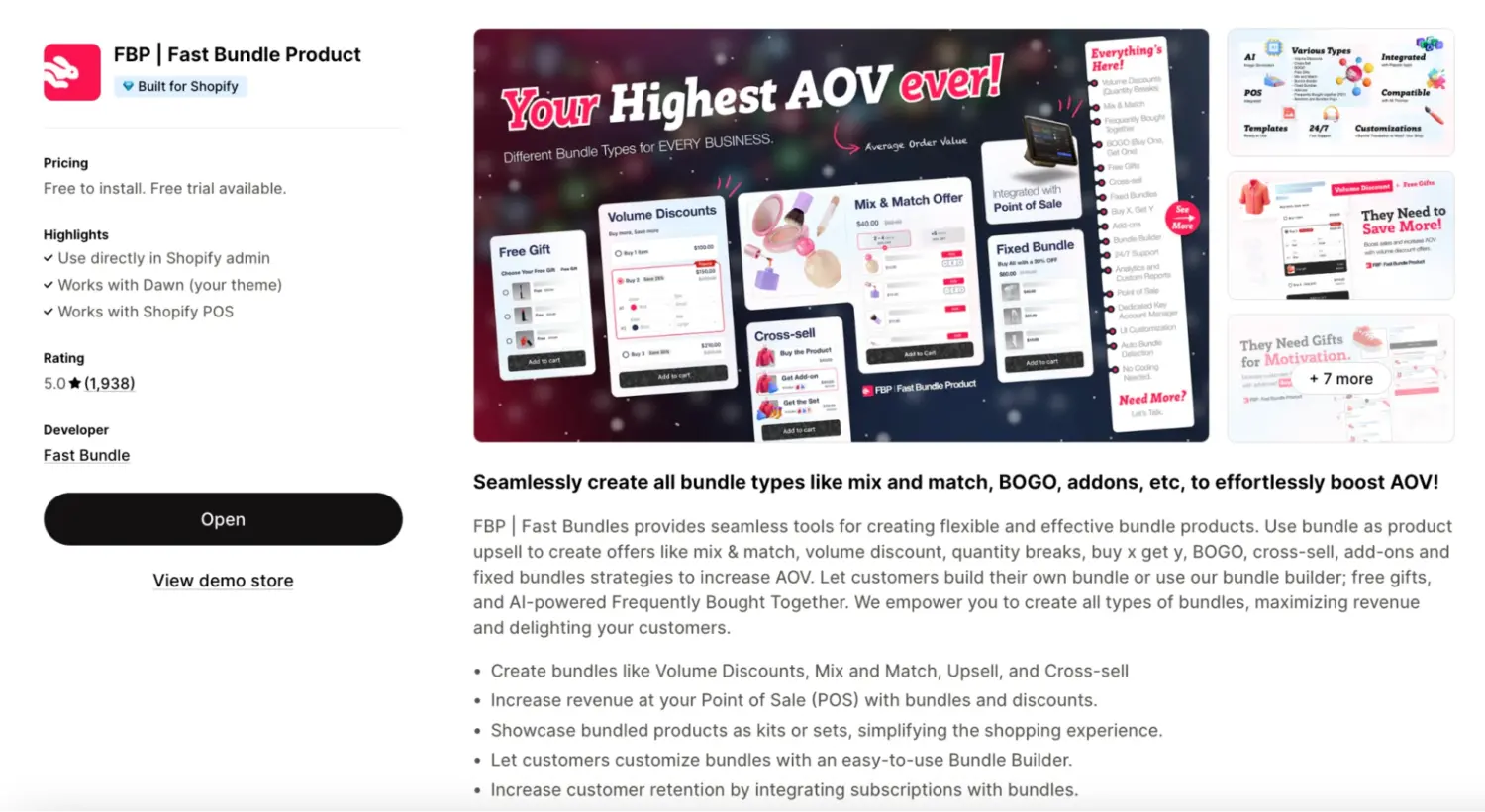 Fast Bundle Product App Multiple Bundle Types Showcase