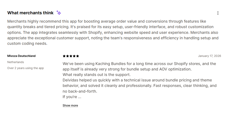Kaching customer review
