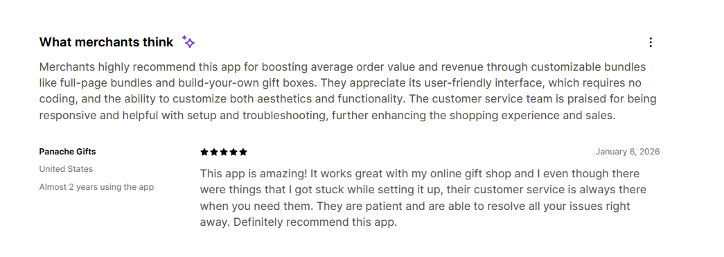 Easy bundle builder customer review
