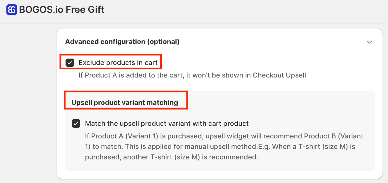 Setting To Hide Upsell Items Already Purchased