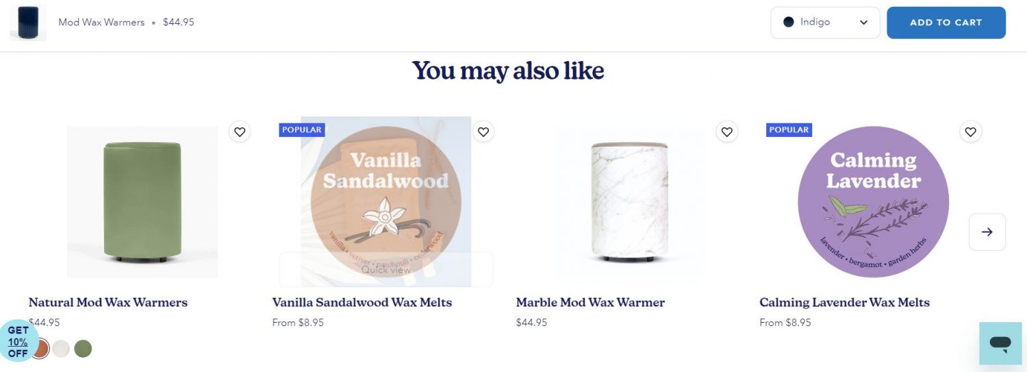 Recommend frequently bought-together items with the product customers are viewing.