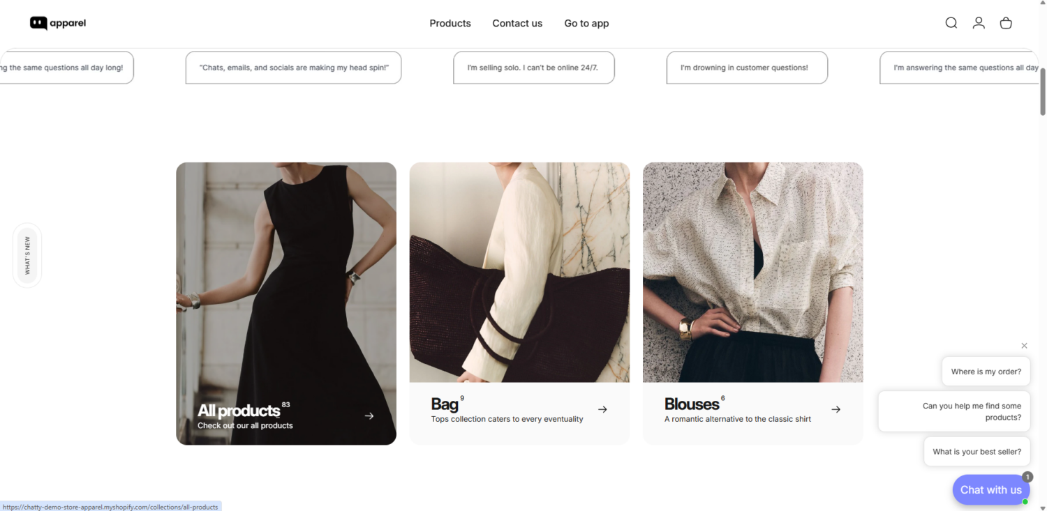 Shopify live chat
