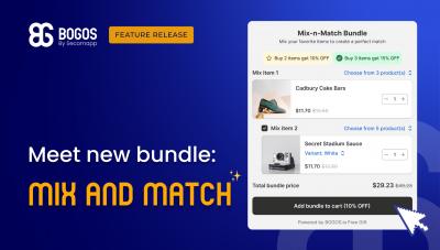 New Feature Release: Shopify Mix and Match Bundle