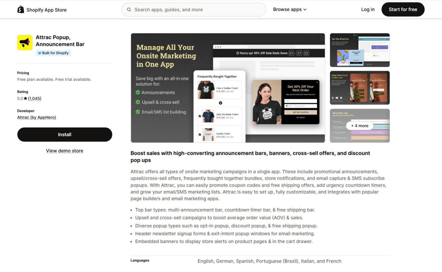 Attrac Popup