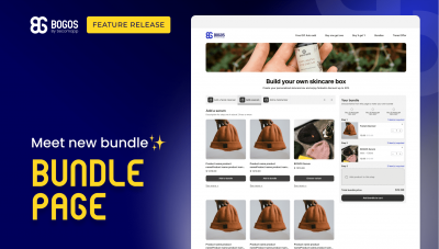 New Feature Release: Bundle Page by BOGOS (Shopify Build Your Own Bundle)
