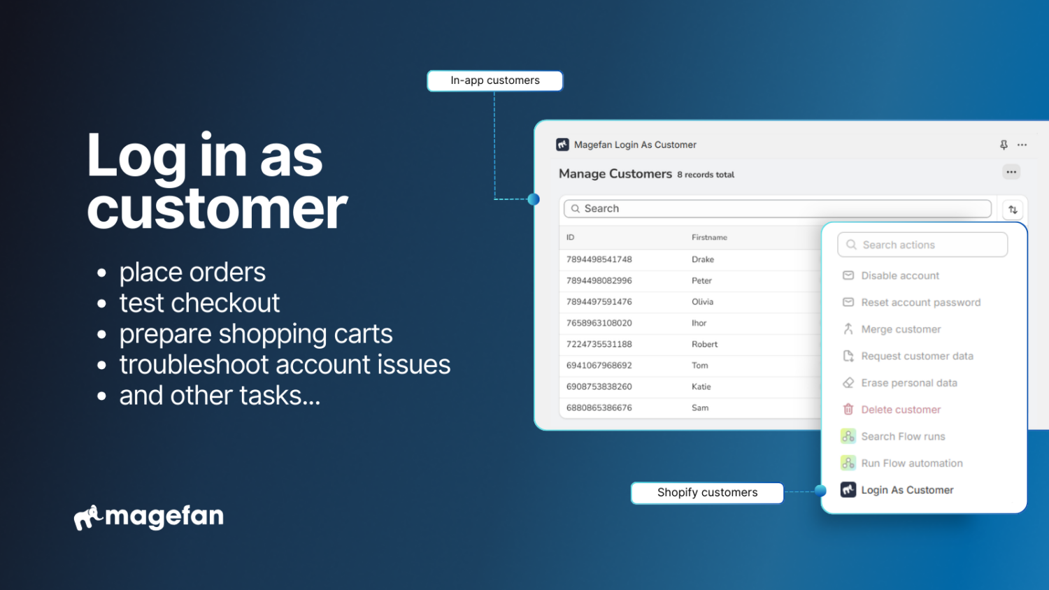 Shopify Login As Customer