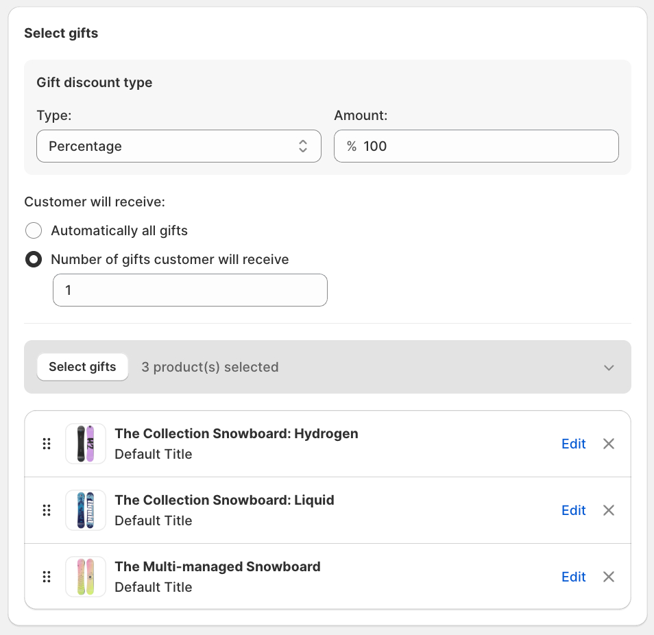 Choose Gift Products To Cross Sell With Popups