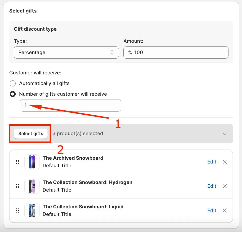 Configure setting