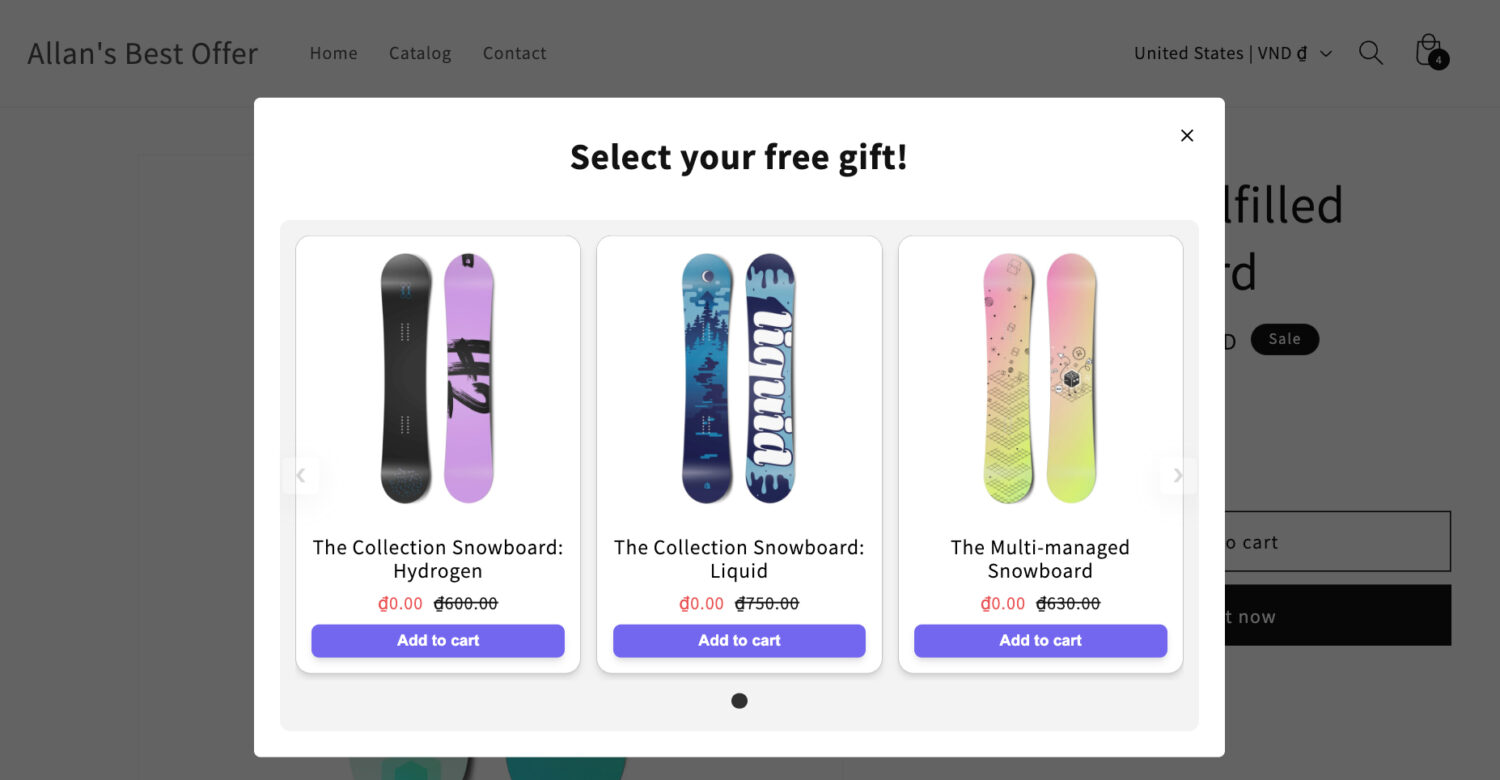 Popups Result In Bogos App