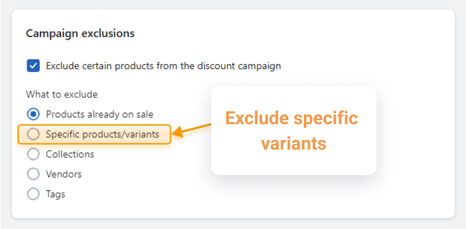 Exclude Variants