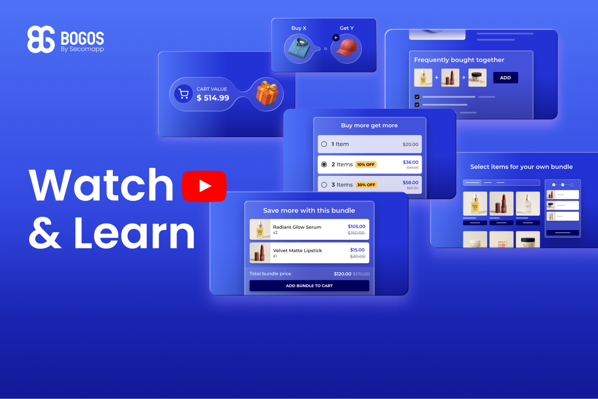 Youtube Series: “Shopify Promotion: Grow With BOGOS”