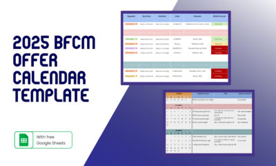 2025 BFCM Offer Calendar Template