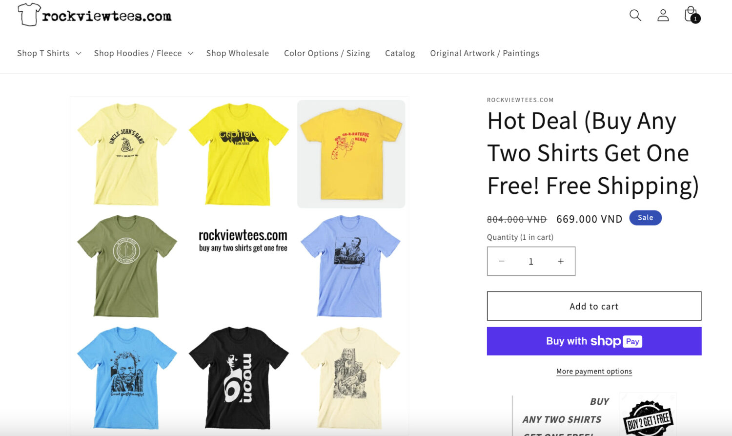 Buy X Get Y Free Example
