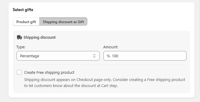 Select gifts
