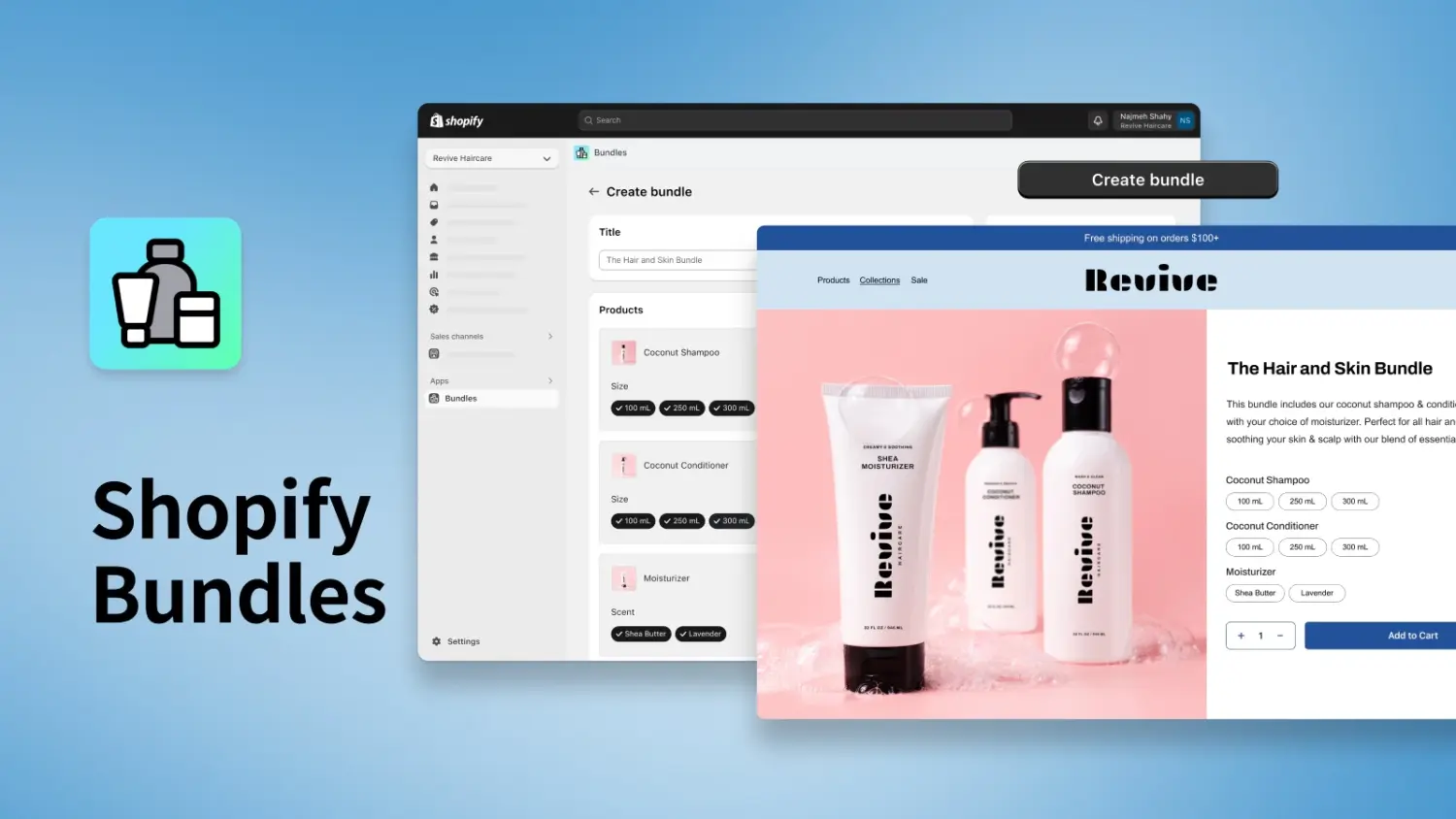 Shopify Bundles Official App Interface