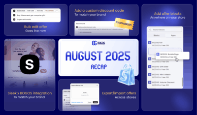 BOGOS Monthly Update: August 2025
