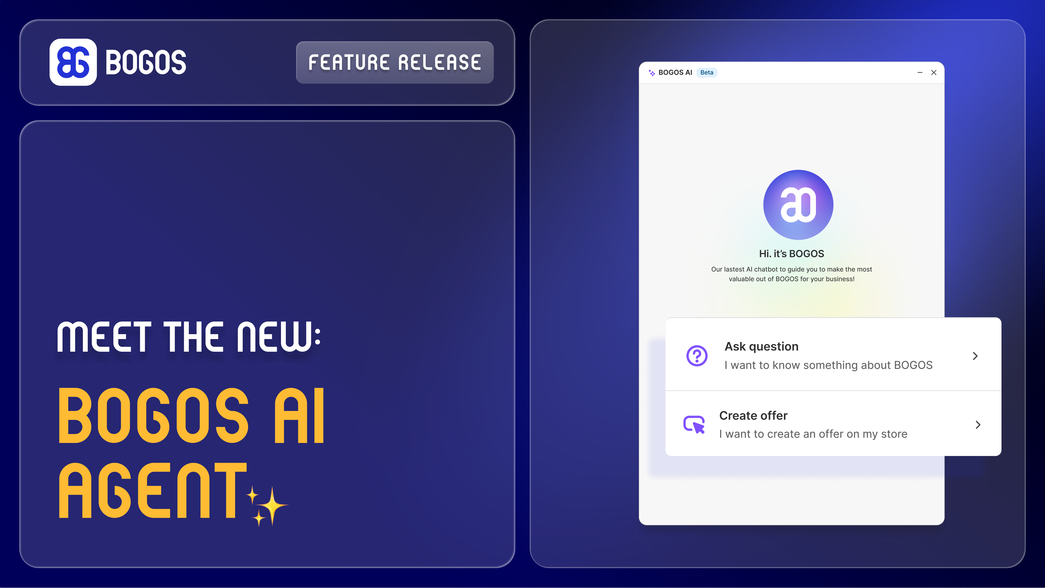 New Feature Release: BOGOS AI