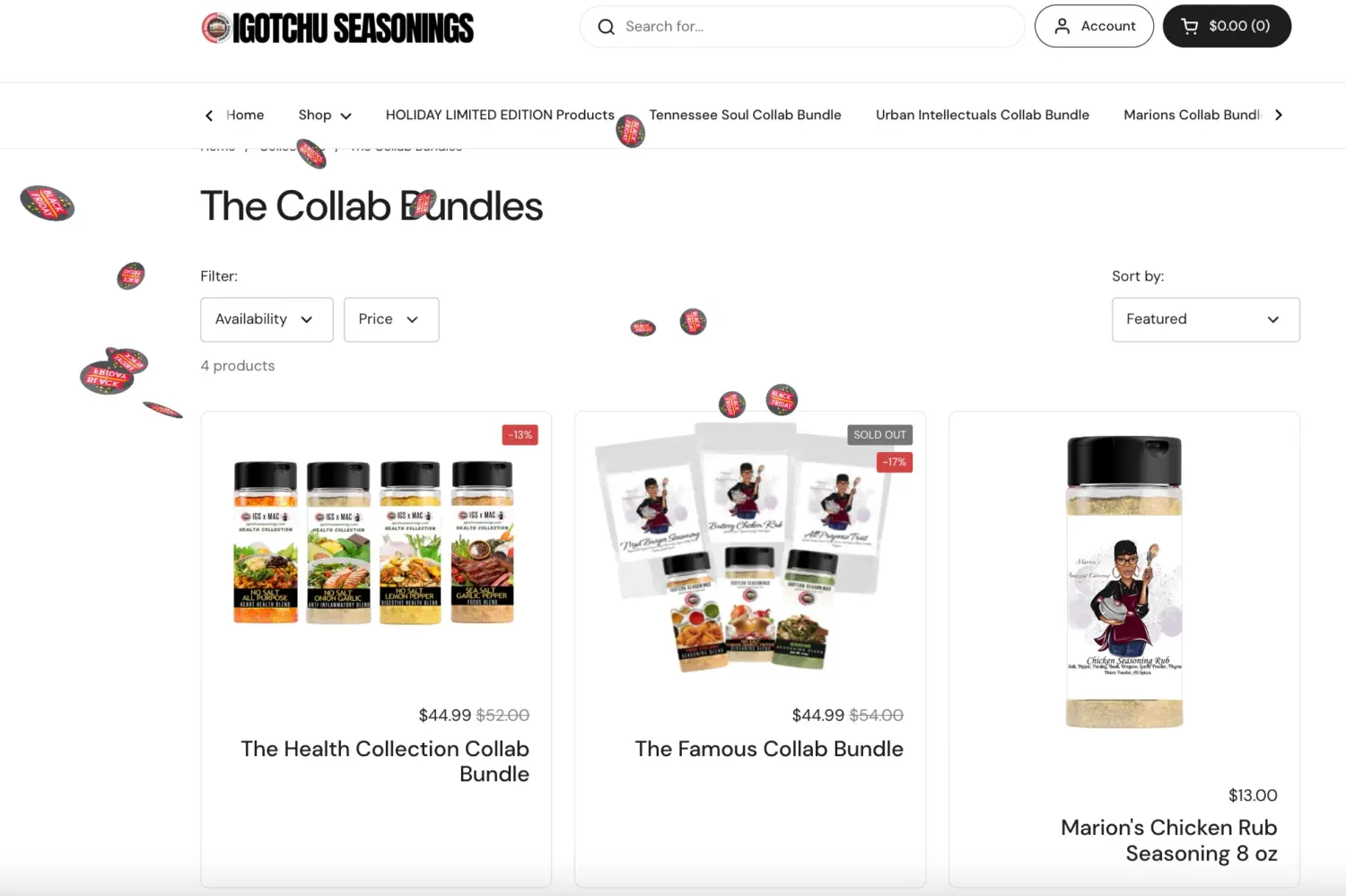 Collab Seasoning Bundles Product Grid