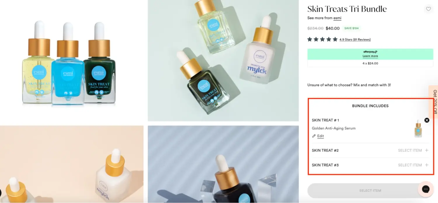 Esmi Customizable Skin Serum Bundle Set