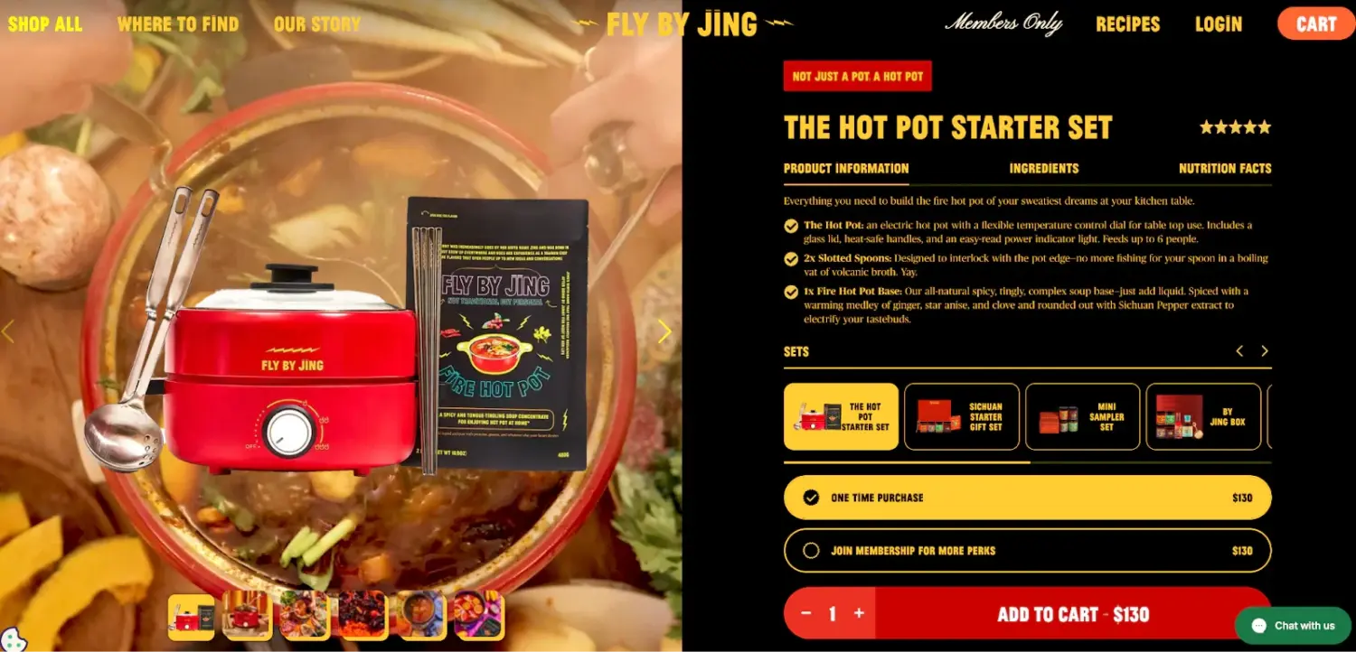 Fly By Jing Hot Pot Starter Set
