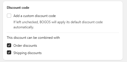 discount combination
