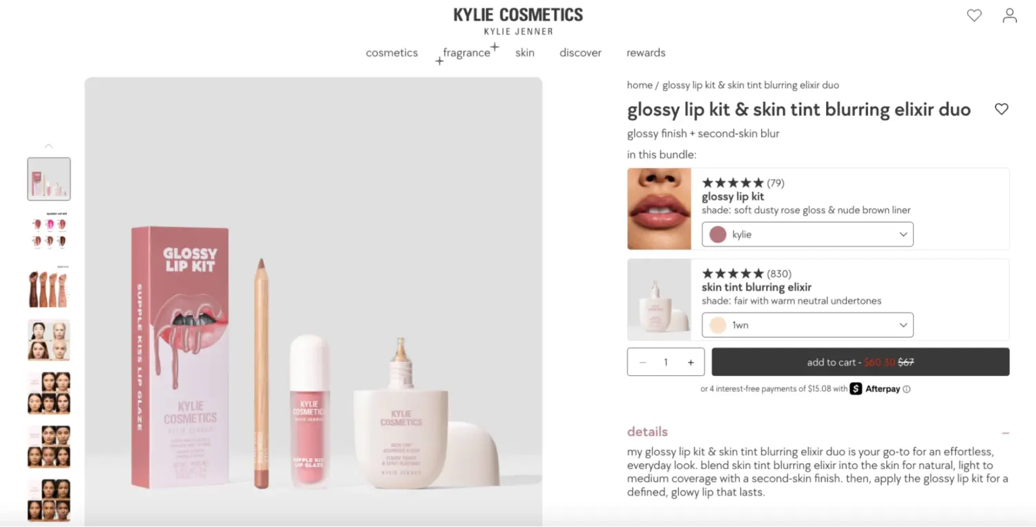 Kylie Lip Kit And Skin Tint Duo