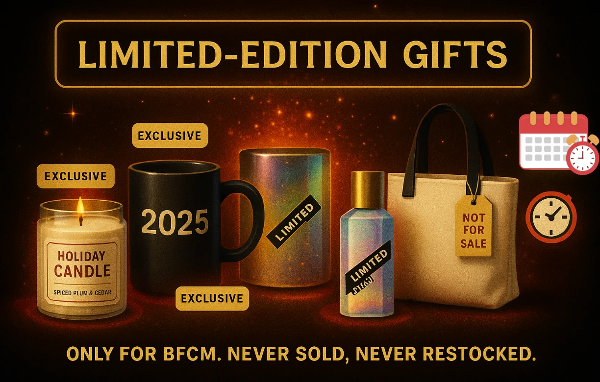 Limited Edition Exclusive Gift Items Bfcm