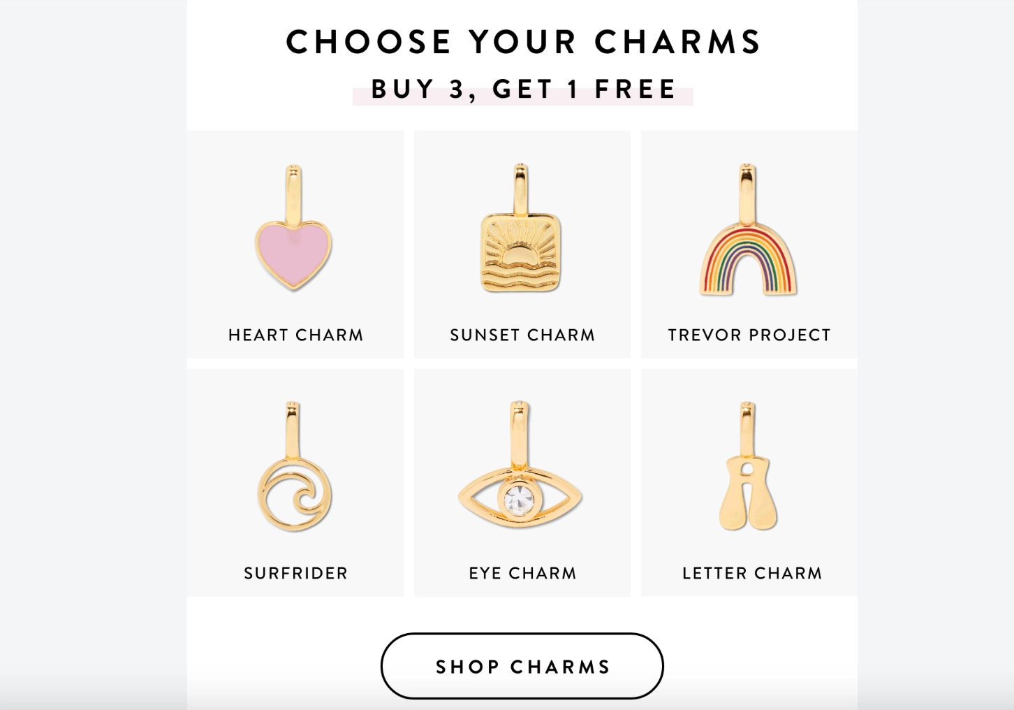 Pura Vida Buy Three Get One Charms