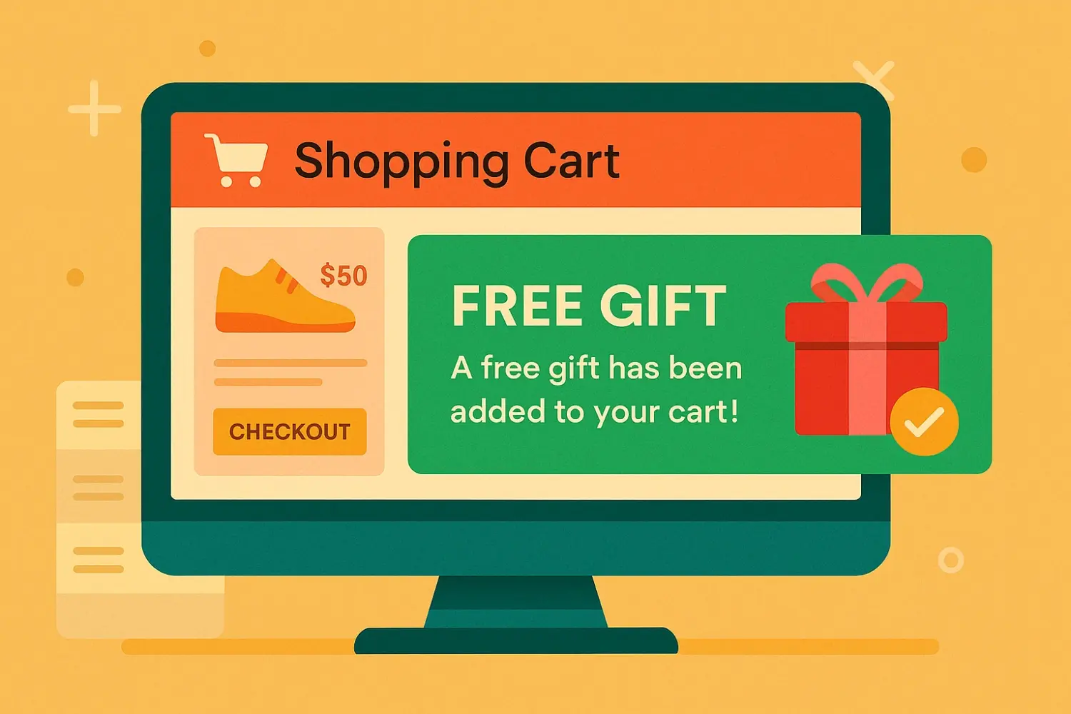 Shopping Cart Free Gift Added Popup
