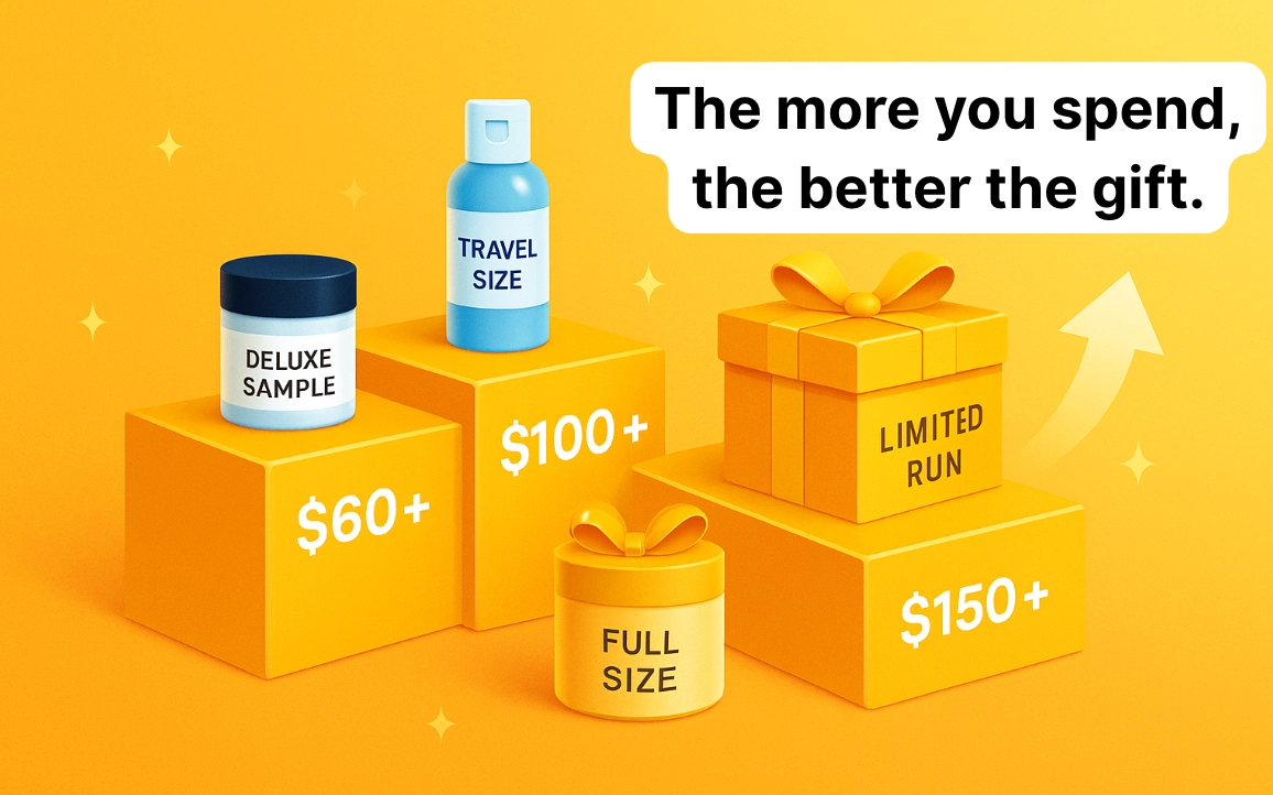 Tiered Gift Levels With Spending Thresholds