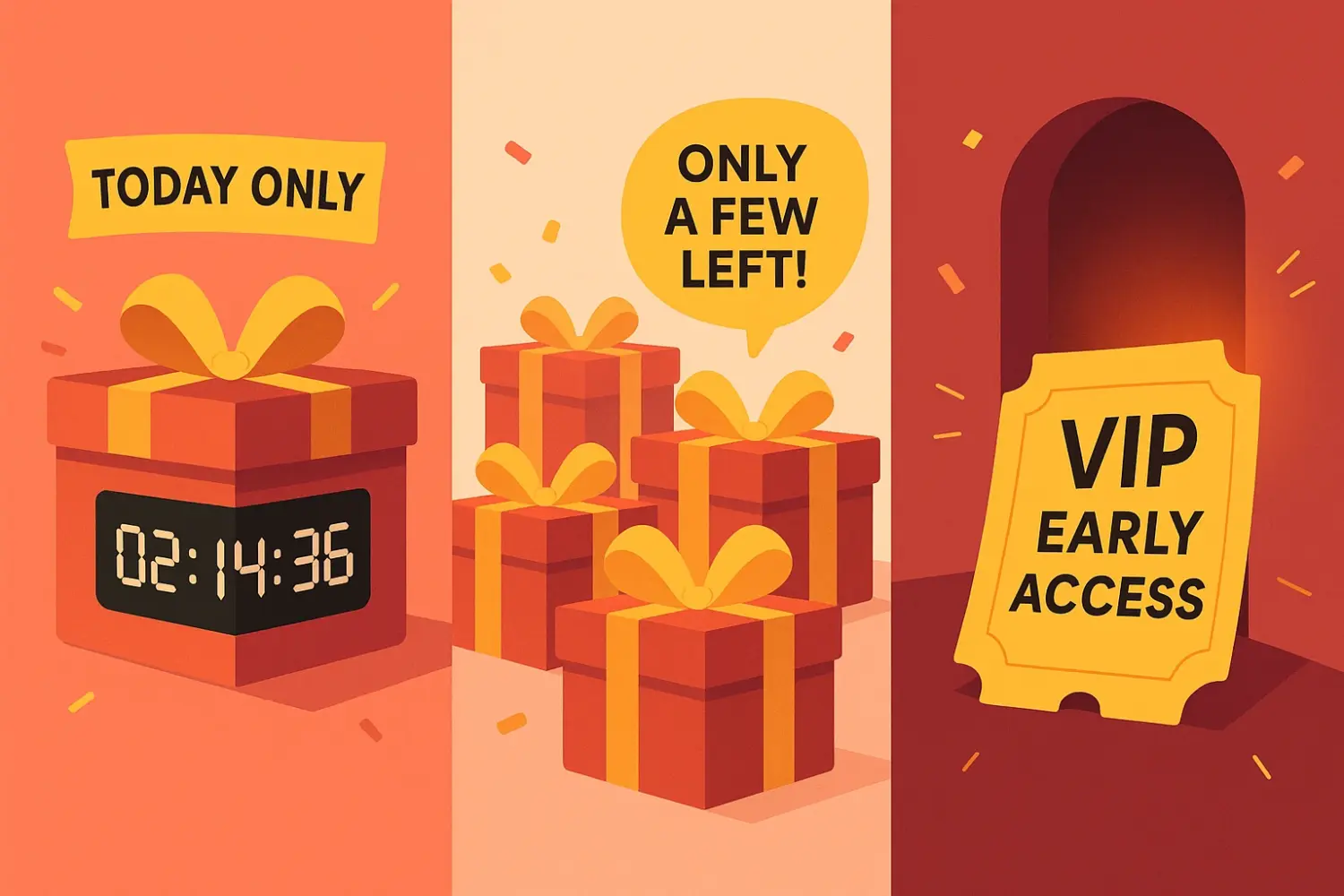 Urgency Scarcity Vip Access Gift Promotions