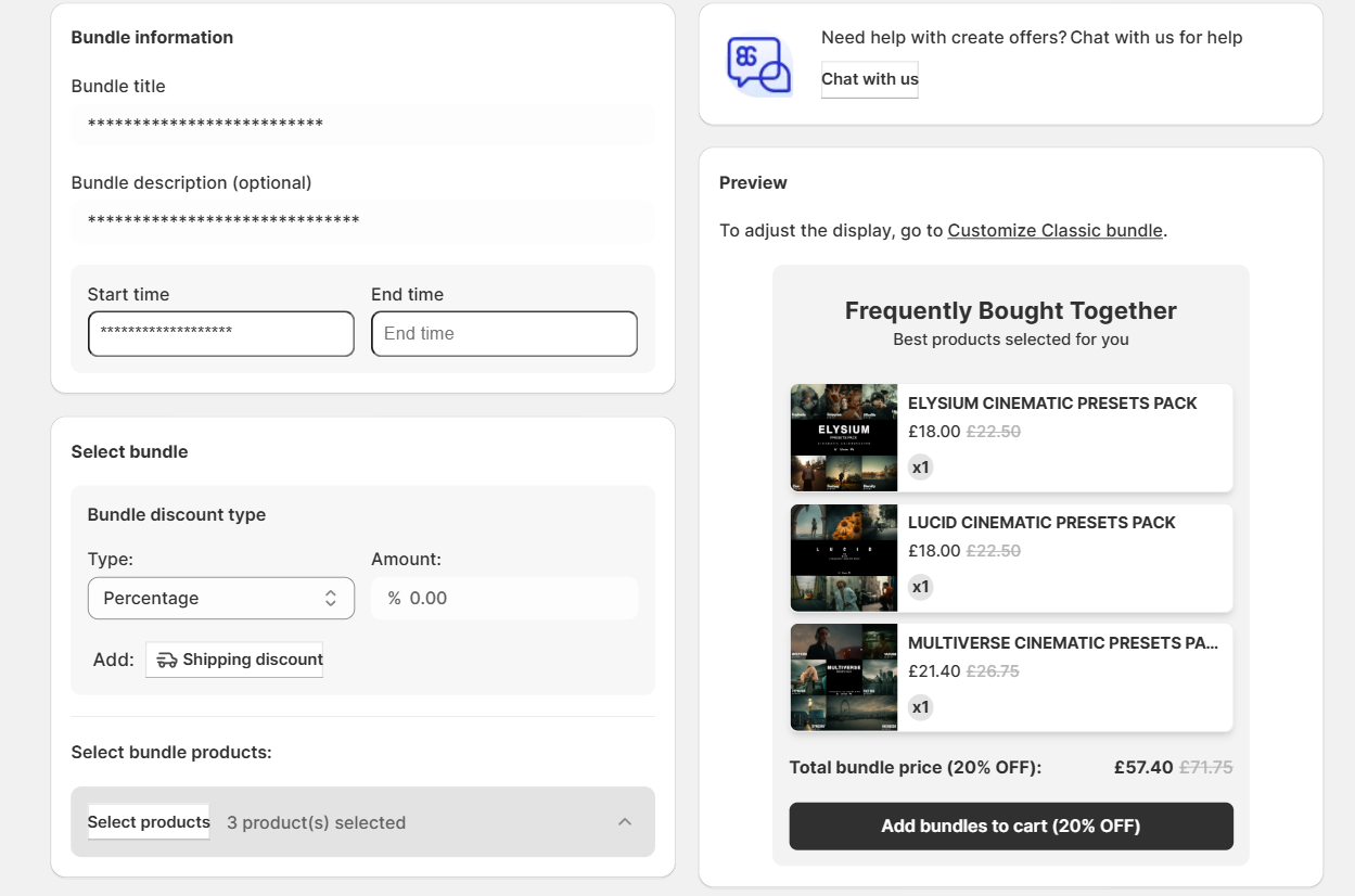 Patrik’s Setup For Classic Bundle In Bogos App