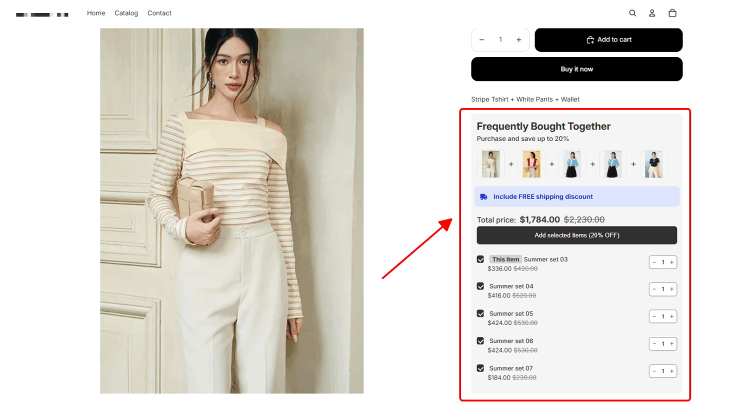 BOGOS Frequently bought together widget