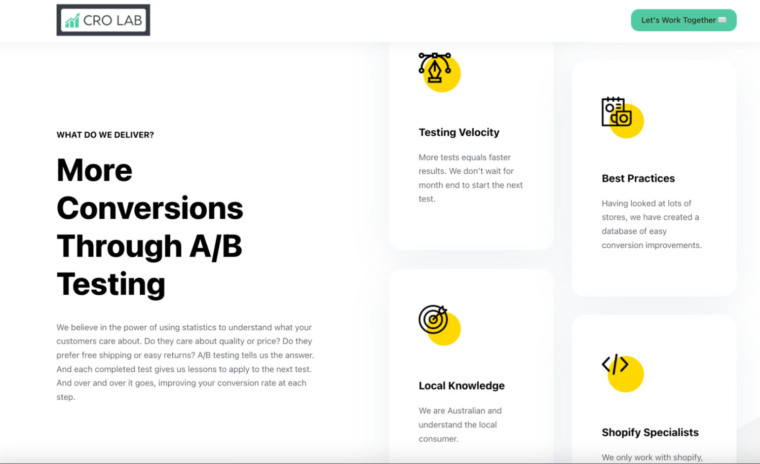 Cro Lab Shopify Ab Testing And Conversion Optimization