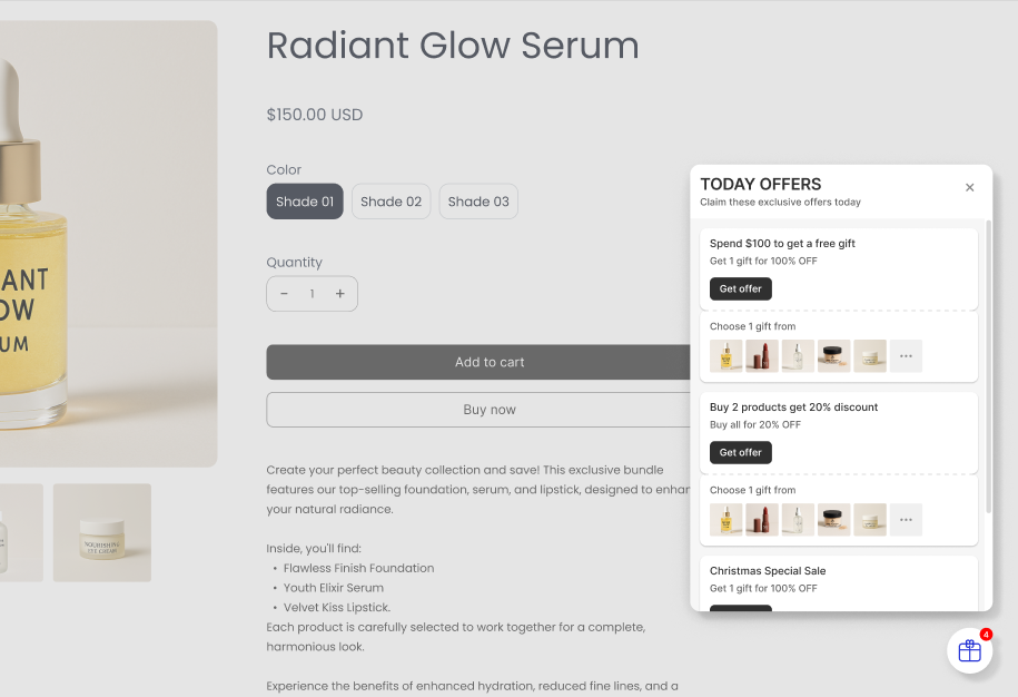 Nov Today Offer Widget