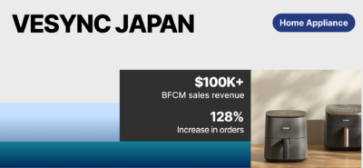 BFCM Success: Vesync Japan Generated $100K+ Revenue