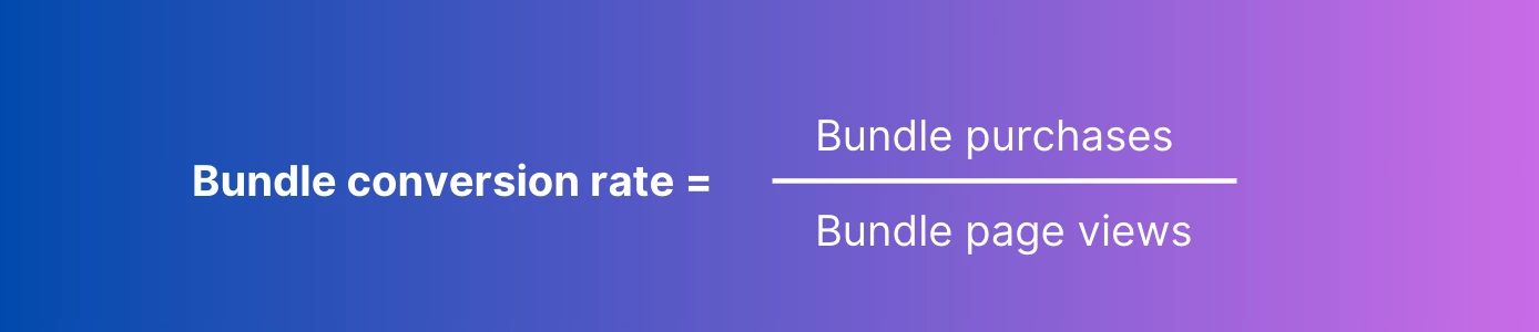 Bundle Conversion Rate Calculation Formula