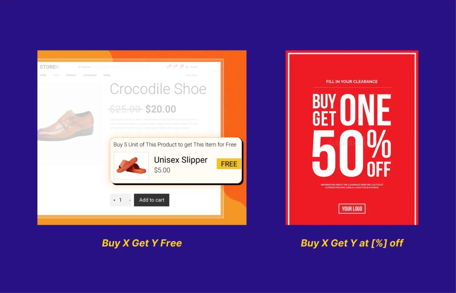Buy X Get Y Free Vs Percentage Discount Example