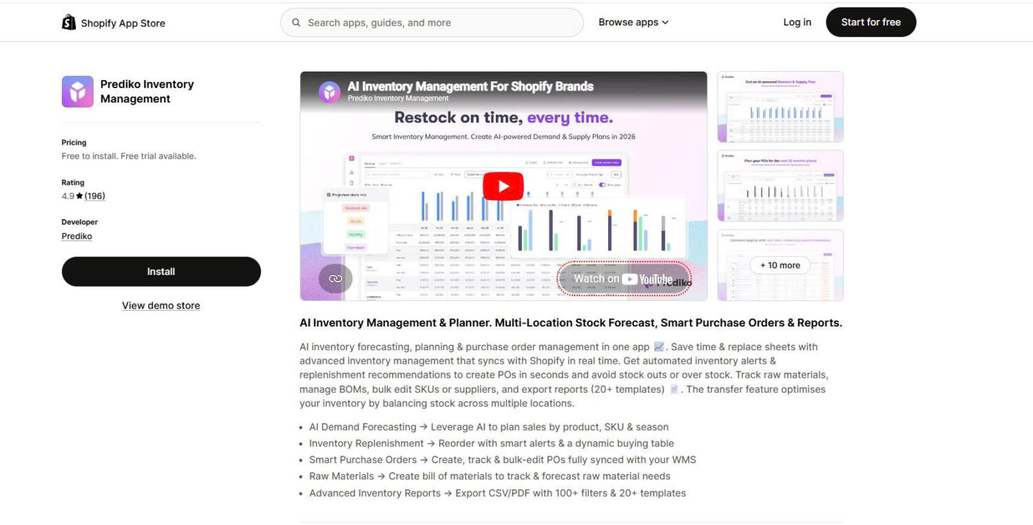 Prediko Inventory Management