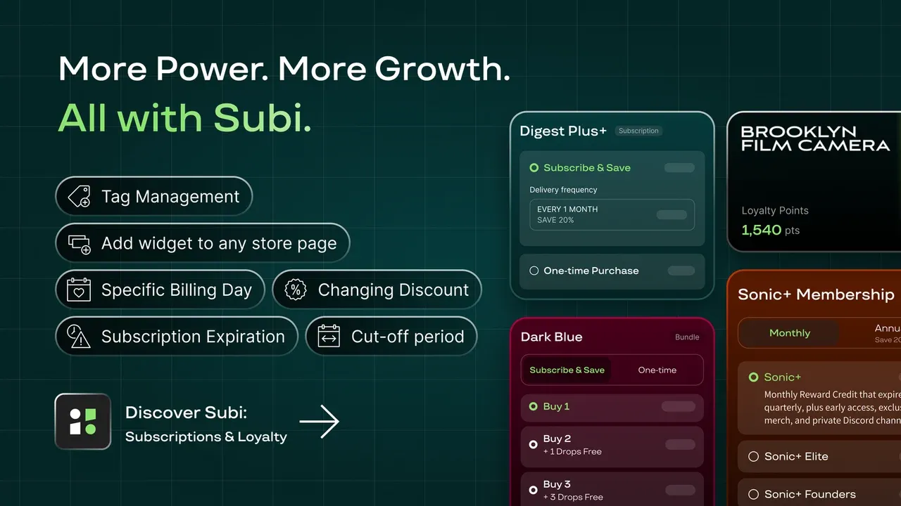 Subi Subcriptions