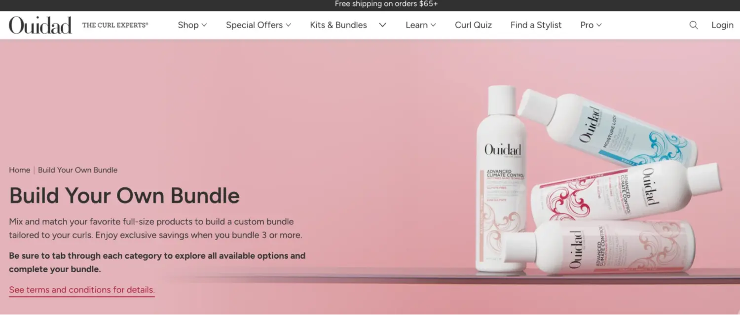 Mix And Match Bundle Landing Page With Category Navigation Guiding Users To Explore Products And Unlock Savings By Adding More Items