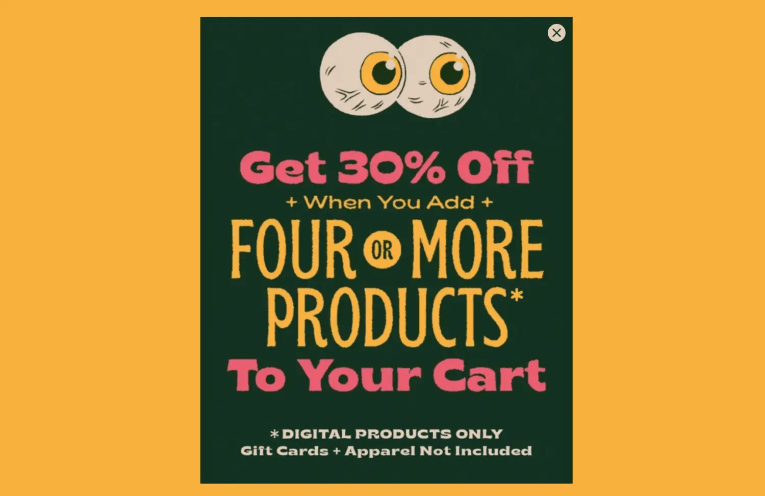 Promotional Banner Highlighting Discount Incentives For Adding Multiple Products To Increase Average Order Value
