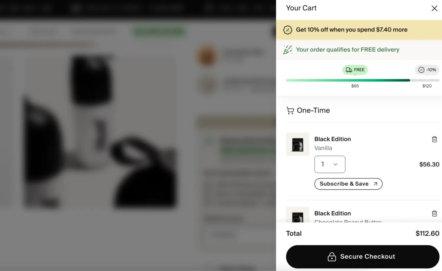Cart Drawer Progress Bar With Reward Milestones