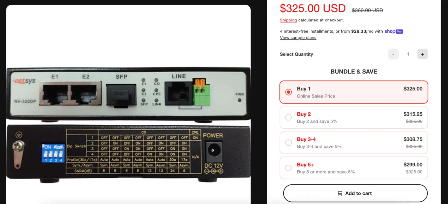 Quantity Based Tiers For Networking Hardware Bulk Orders